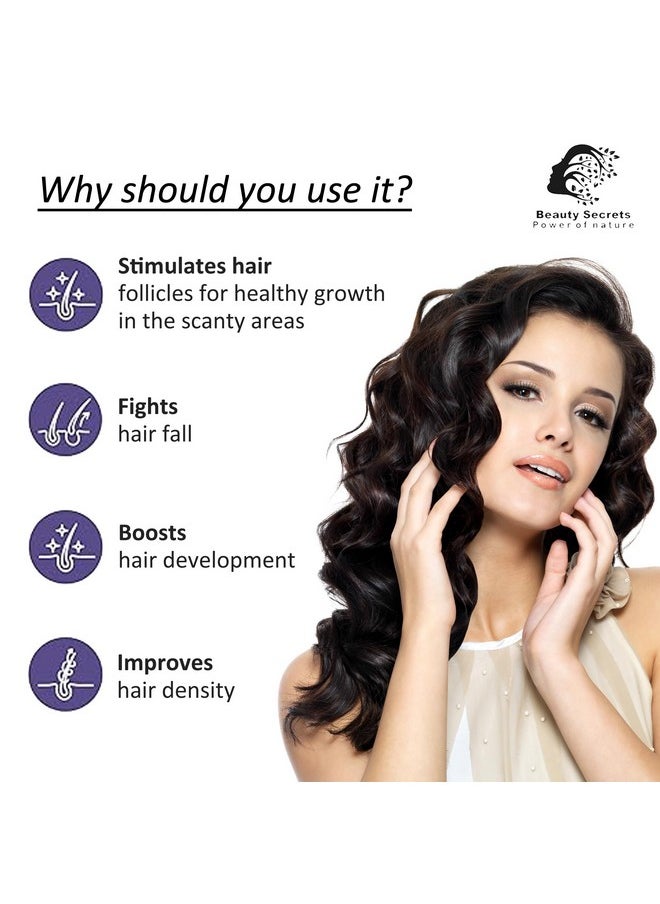 beauty Secrets - Saw Palmetto Hair Growth Serum For Women And Men To Reduce Hair Fall And Stimulate Faster Hair Growth 30Ml | Natural Hair Growth Vitalizer Enriched With Redensyl, Biotin And Rosemary Oil - Image 1