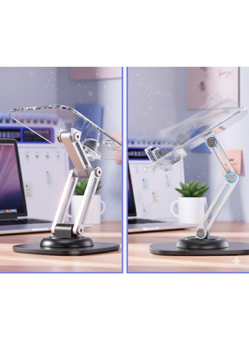 Foldable premium desktop stand, providing high stability and a comfortable viewing angle for everyday use. - Image 4