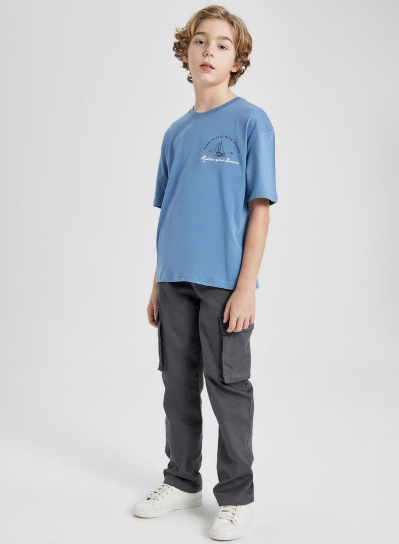 DeFacto Oversize Fit Printed Short Sleeve T-Shirt  - Image 5