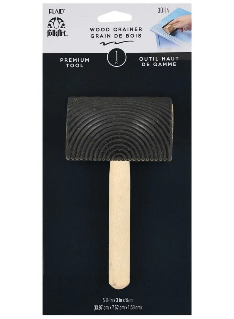 PLAID Folkart Wood Grainer Premium Tool 13.97 X 7.62 X 1.58 Cm - Image 1
