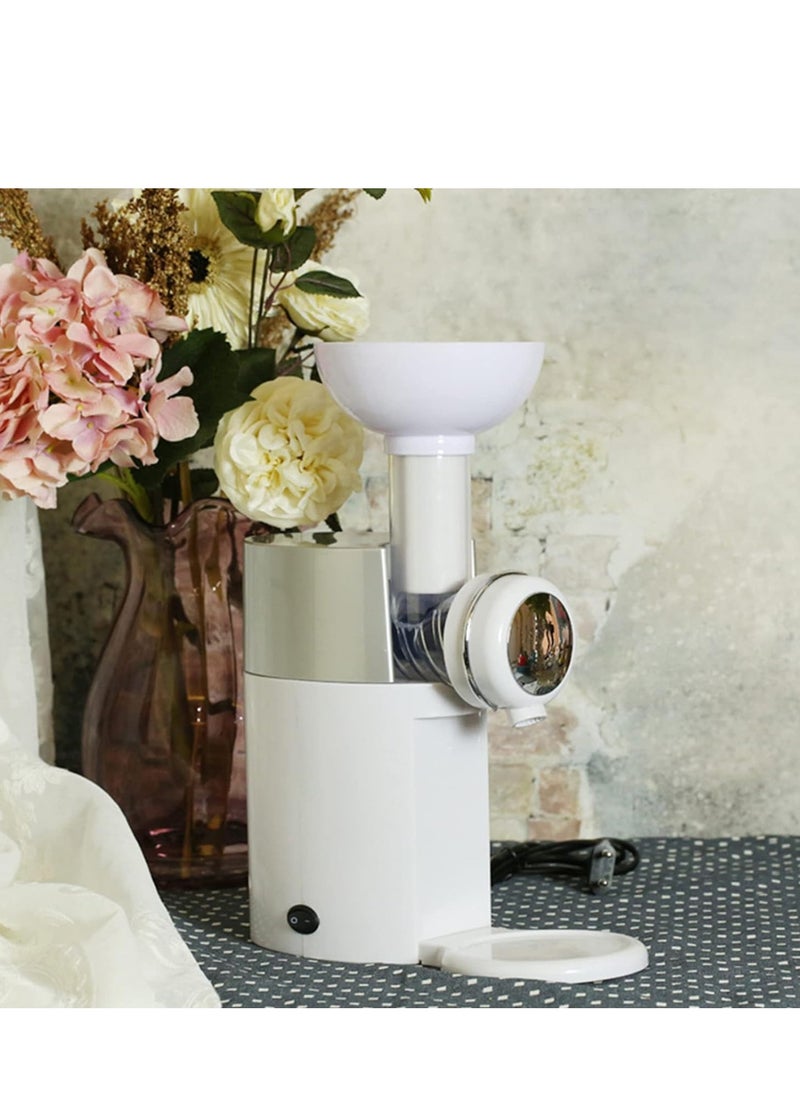 Alissa - Ice Cream Maker for Frozen Fruit, DIY Soft Serve Sherbet, Smoothie, Frozen Yogurt, BPA Free, No Additives and Artificial Colors, Dessert Machine for Home, Party and Kids (White) - Image 1