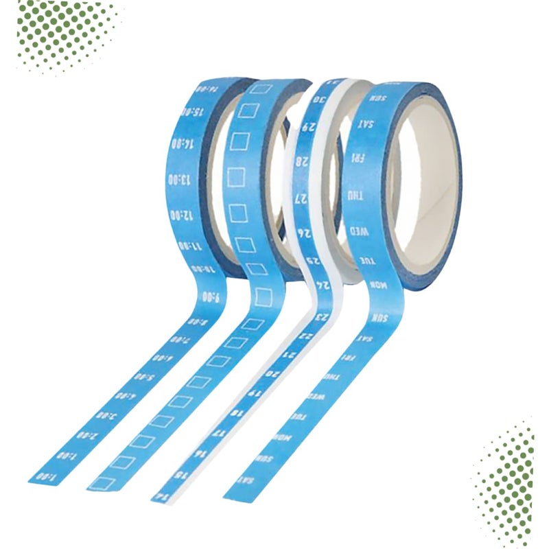 Operitacx 8pcs Washi Tape for Weekly Daily and Hourly Planning Efficient Scrapbooking and Organizer Stickers - Image 5
