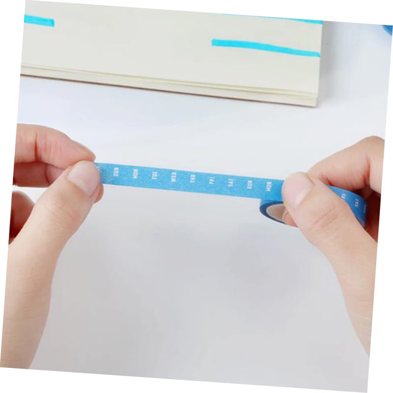 Operitacx 8pcs Washi Tape for Weekly Daily and Hourly Planning Efficient Scrapbooking and Organizer Stickers - Image 2