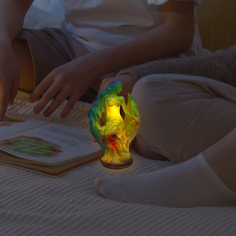 Mermaid Lamp Nightstand Light Ambiance Lighting Lamp Bedside Modern Table Lamp - Image 5