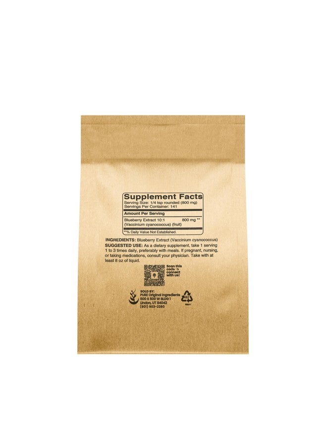 PURE ORIGINAL INGREDIENTS Pure Original Ingredients Blueberry Extract Powder (4 oz) Non-GMO, Gluten-Free, Herbal Supplement - Image 2