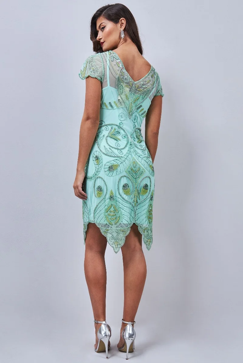 GATSBYLADY LONDON Peacock Flapper Dress