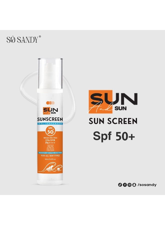 So Sandy Sunscreen Gel SPF 50 – 50ml | Effective Skin Protection - Image 2