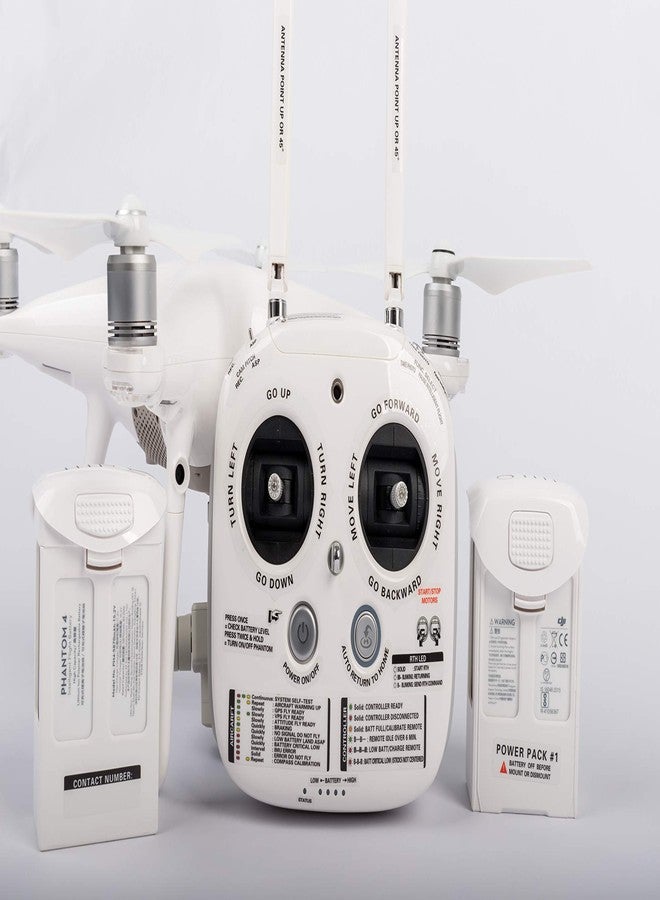 SummitLink Sticker Set Function ID Marking Decal White for Phantom 4 Pro Multifunction (White) - Image 1