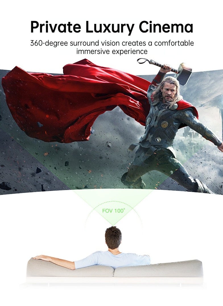 VR SHINECON - VR 3D Virtual Reality Headset(Support 5.5-7.2 inch mobile phones) with Controller for Movies and Games - Image 1