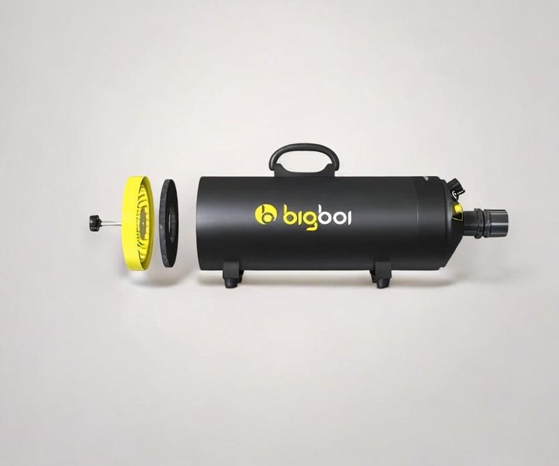 بيج بوي مجفف سيارات BIGBOI BlowR Mini Plus بالهواء الساخن – نظام تجفيف احترافي بدون لمس بمحركين وخرطوم 5 متر للسيارات والدراجات النارية والـ SUV والـ RV - Image 4