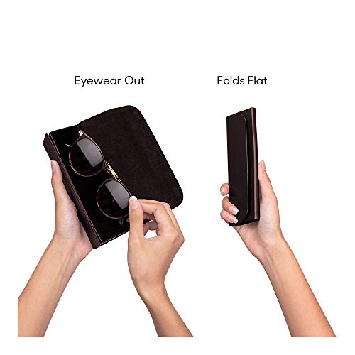 DailyObjects Leather Foldaway Slim Eyewear/Sunglass Case - A Classic and Protective Companion for Your Sunglasses - Image 3