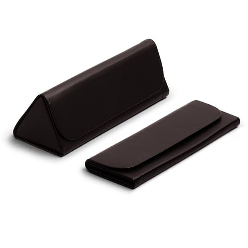 DailyObjects Leather Foldaway Slim Eyewear/Sunglass Case - A Classic and Protective Companion for Your Sunglasses - Image 1