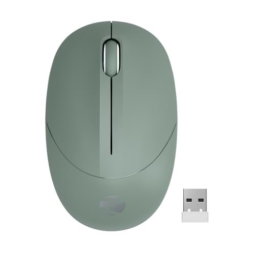 ZEBRONICS Panther 2.4GHz Wireless Mouse, 1600 DPI, Silent Operation, High Precision, 3 Buttons, Power Saving Mode, Comfortable & Ergonomic Design, for Mac | Laptop | Computer (Green) - Image 1