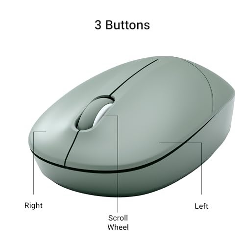 ZEBRONICS Panther 2.4GHz Wireless Mouse, 1600 DPI, Silent Operation, High Precision, 3 Buttons, Power Saving Mode, Comfortable & Ergonomic Design, for Mac | Laptop | Computer (Green) - Image 5