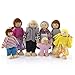 HYSTYLE 7 Pack Poseable Wooden Doll Dollhouse Dolls Wooden Doll Family Pretend Play Figures Family Role Play Pretend Play Mini People Figures Classic People - Image 3