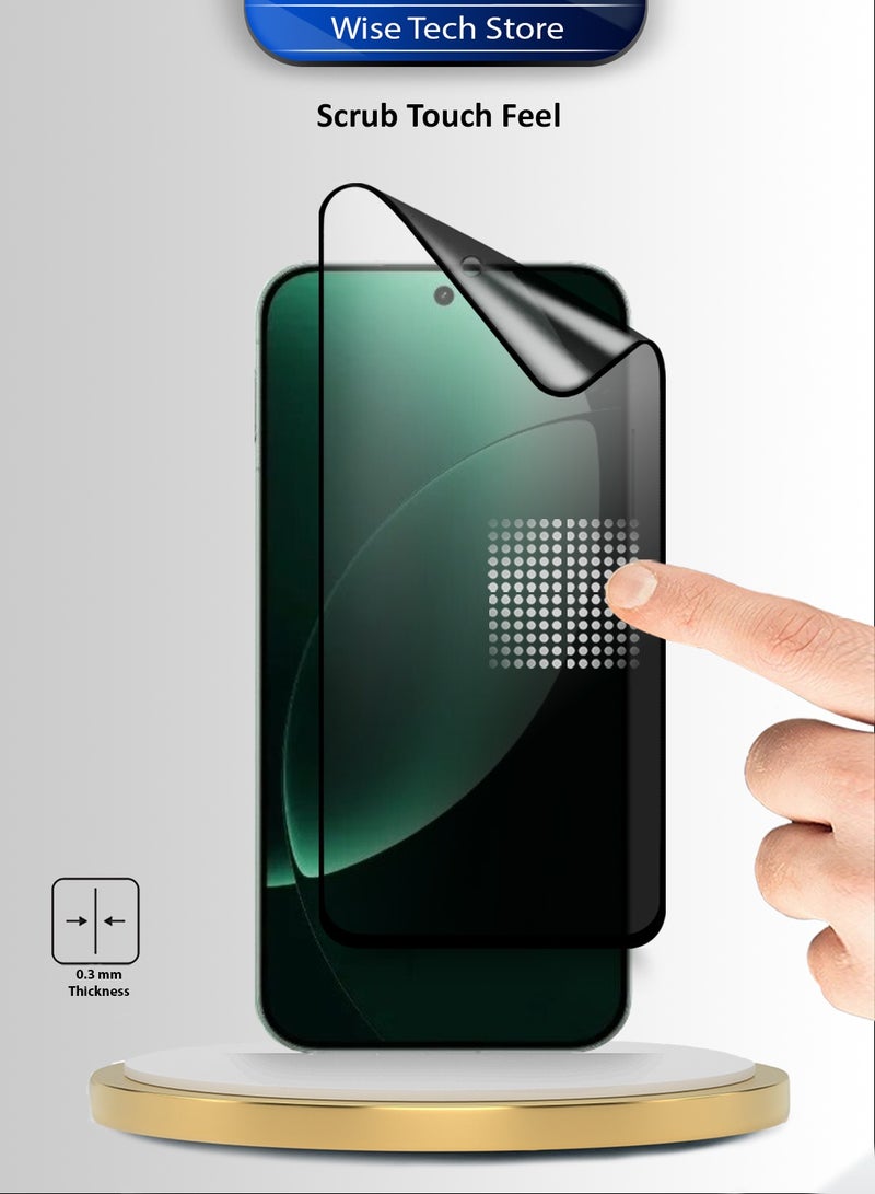 دبليو تيك حامي شاشة مرن مات لموبايل Realme GT 8 Pro 5G 2025 نانو سيراميك فاخر لحماية الخصوصية - تغطية كاملة بالغراء الكامل (MSCNMP) - شفاف/أسود - Image 4