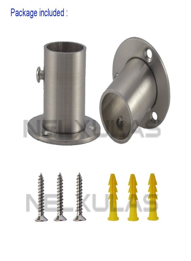 NELXULAS Stainless Steel Closet Rod Flange Holder for Pipe (AX1) - Image 2