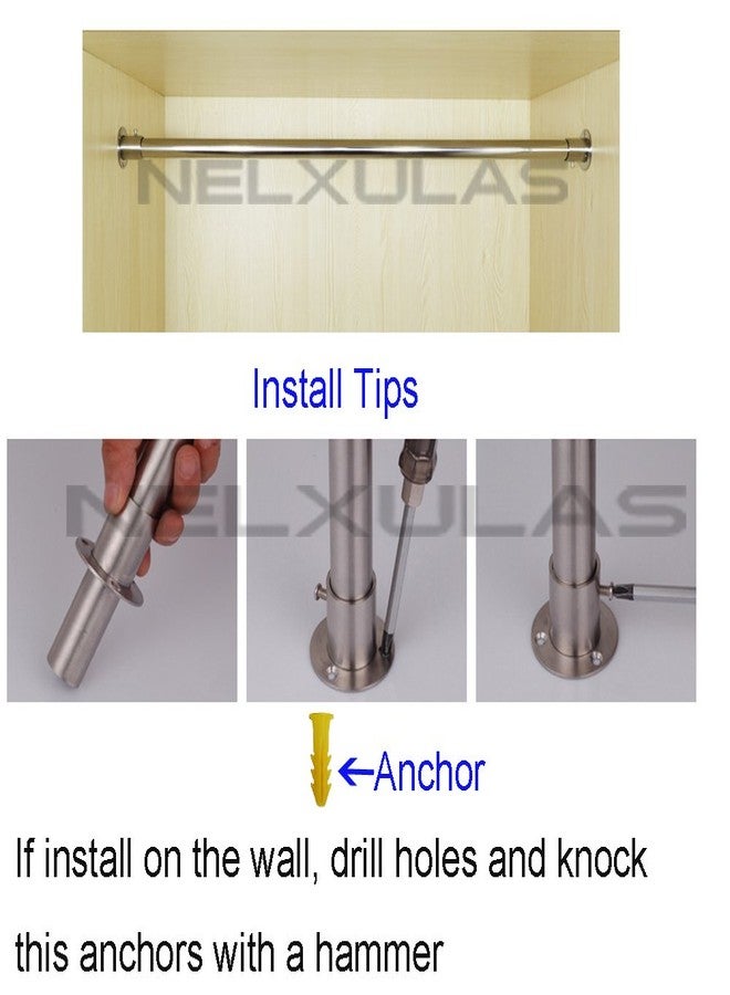 NELXULAS Stainless Steel Closet Rod Flange Holder for Pipe (AX1) - Image 4