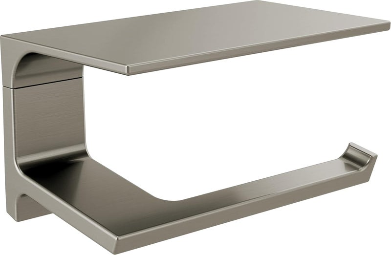 Delta FAUCET 79956-SS Pivotal Wall Mounted Toilet Paper Holder with Shelf in Brilliance Stainless Steel - Image 1