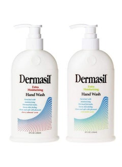Hand Wash Extra Moisturizing Gentle Liquid Soap Cleanser Advanced Dry Skin Treatment Natural Scented Cherry Almond And Cool Melon Paraben Free Multipack Pump Cap 8Oz Bottle Pack Of 2