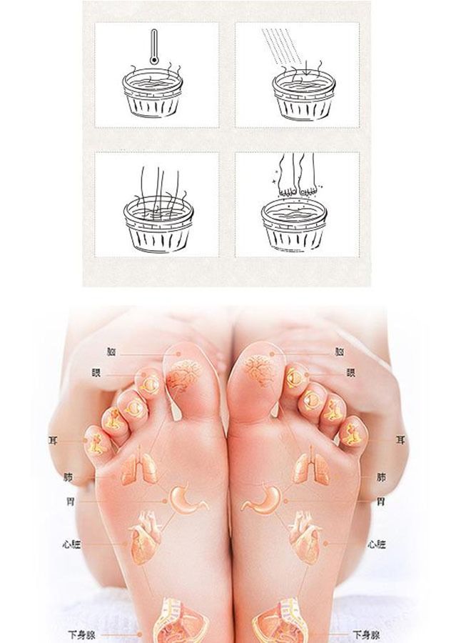 6-Piece Pedicure Home Foot Bath Medicine Package Foot Bath Powder, Suitable For Foot Massage, Relieve Calf Muscle relaxation - Image 2