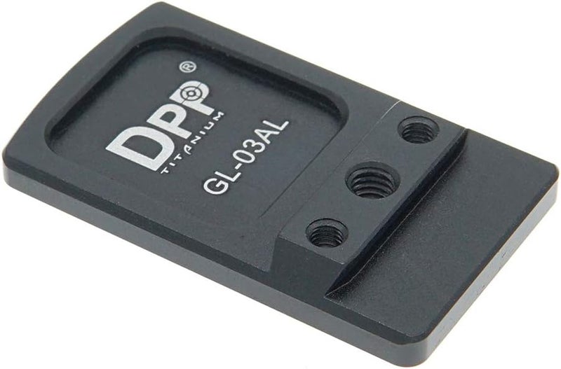 DPP Titanium Rear Sight Dovetail Mount/Mounting Plate/Adapter Compatible with Glock Holosun 507K,Shield RMS - Image 3