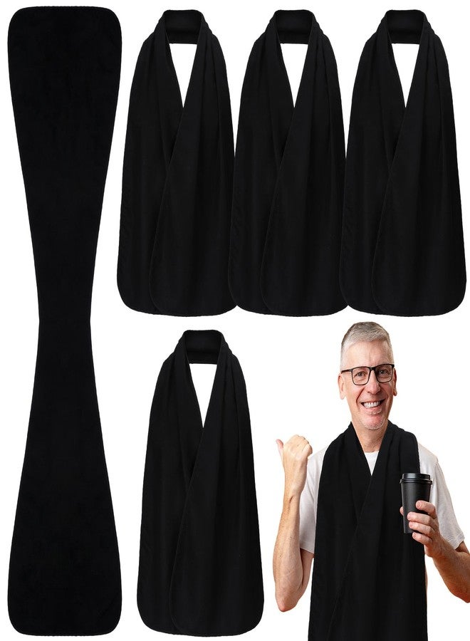 Silicherry 6 Pcs Adult Bibs Scarf for Eating Dignity Dining Protectors Scarf Bibs for Elderly Senior Citizens Washable Bibs for Women Men Reusable Dignified Alternative to Bibs for Adults Eating - Image 1