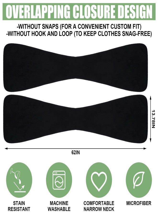 Silicherry 6 Pcs Adult Bibs Scarf for Eating Dignity Dining Protectors Scarf Bibs for Elderly Senior Citizens Washable Bibs for Women Men Reusable Dignified Alternative to Bibs for Adults Eating - Image 2