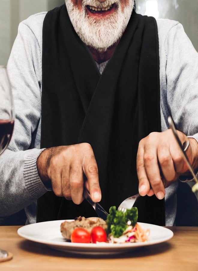 Silicherry 6 Pcs Adult Bibs Scarf for Eating Dignity Dining Protectors Scarf Bibs for Elderly Senior Citizens Washable Bibs for Women Men Reusable Dignified Alternative to Bibs for Adults Eating - Image 4
