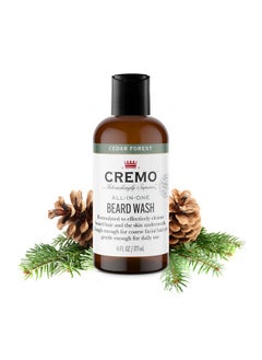 cremo Cremo Cedar Forest All-In-One Beard and Face Wash, Specifically Designed To Clean Coarse Facial Hair, 6 Fluid Oz  - Image 5