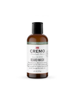 cremo Cremo Cedar Forest All-In-One Beard and Face Wash, Specifically Designed To Clean Coarse Facial Hair, 6 Fluid Oz  - Image 1