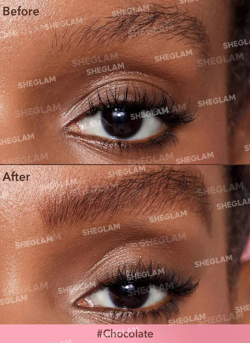 SHEGLAM SG SHEGLAM Brow-Fection Angled Brush & Dip-Chocolate