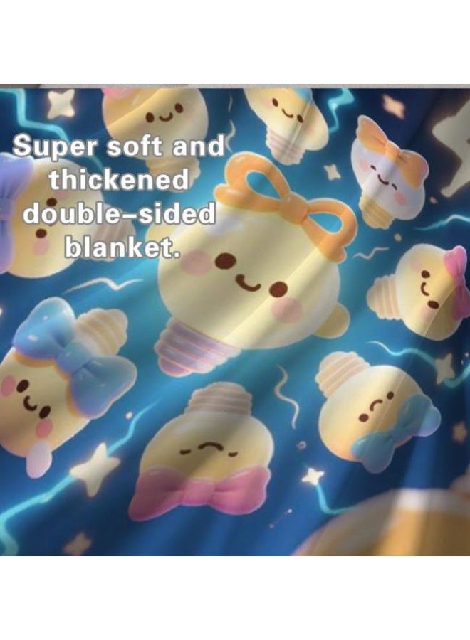 عام Wisdom Fairy (أحدث) بطانية رقيقة من الفانيلا (دافئة ومريحة، ومناسبة للنوم، واستخدام اللعبة، وإزالة الغبار والرمل) 150 سم * 200 سم - 44 - Image 5