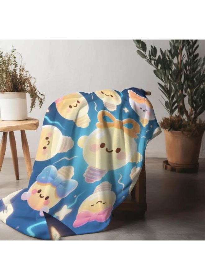 عام Wisdom Fairy (أحدث) بطانية رقيقة من الفانيلا (دافئة ومريحة، ومناسبة للنوم، واستخدام اللعبة، وإزالة الغبار والرمل) 150 سم * 200 سم - 44 - Image 3