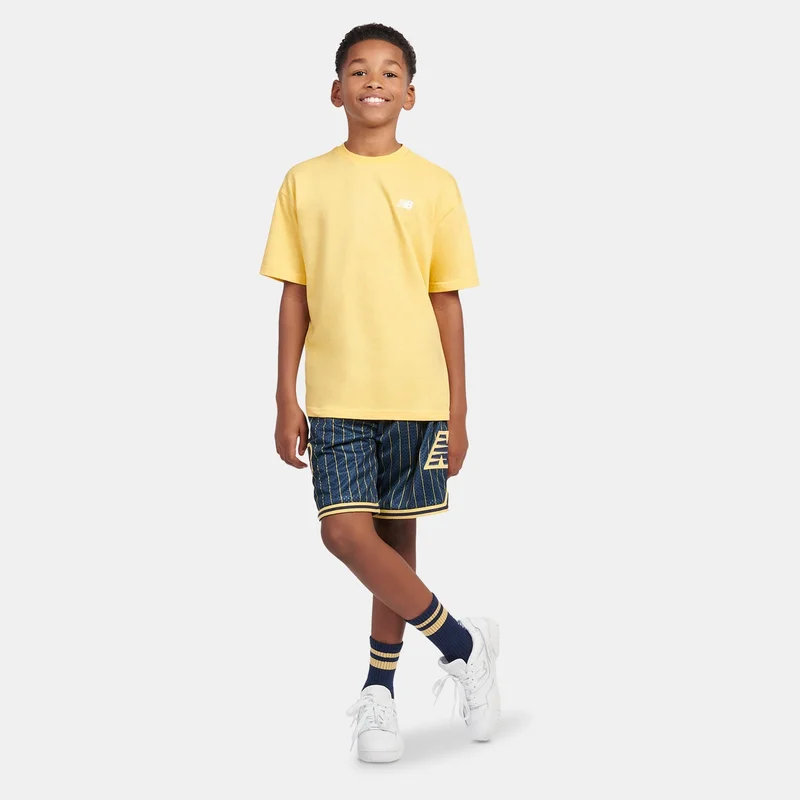 New Balance Yellow Kids' Jersey Small Logo T-Shirt  | Best Price UAE