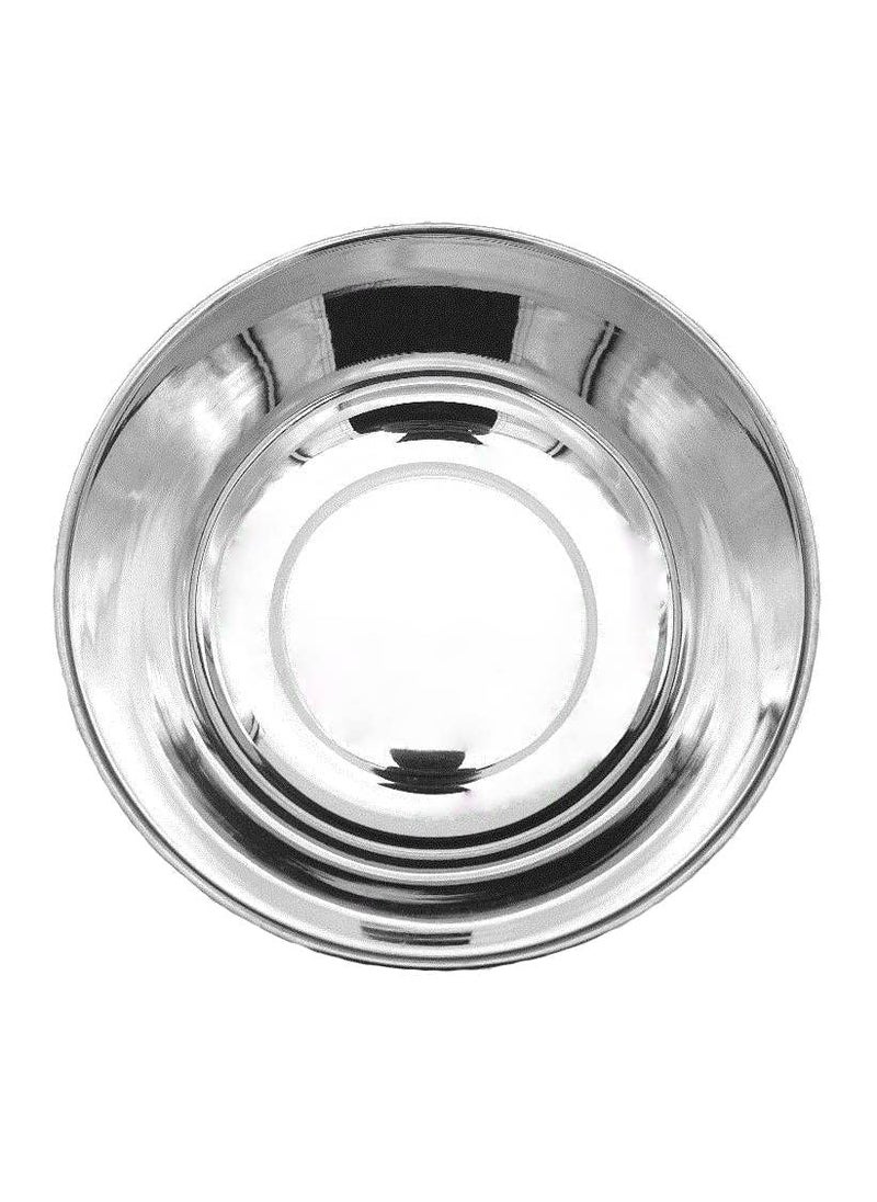 Ajay's Shoppe Ajays Shoppe Stainless Steel Solid Mixing Bowl Silver 1 Liter Set of 4 PCS  - Image 3