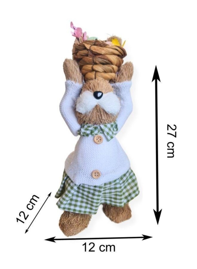 Fatio 20 cm Bunny Simulation Cotton String Rabbits Ornament Crafts Decoration for Yard Sign Garden, Living Room, Bedroom - Image 4