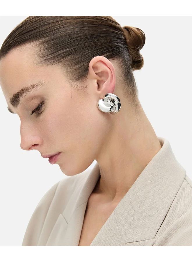 Ipekyol Spiral Metal Earrings