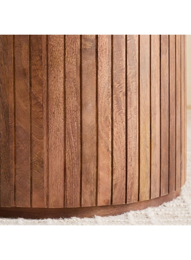 Home Box Fluted Round Dining Table for 4 with Marble Top - Image 3