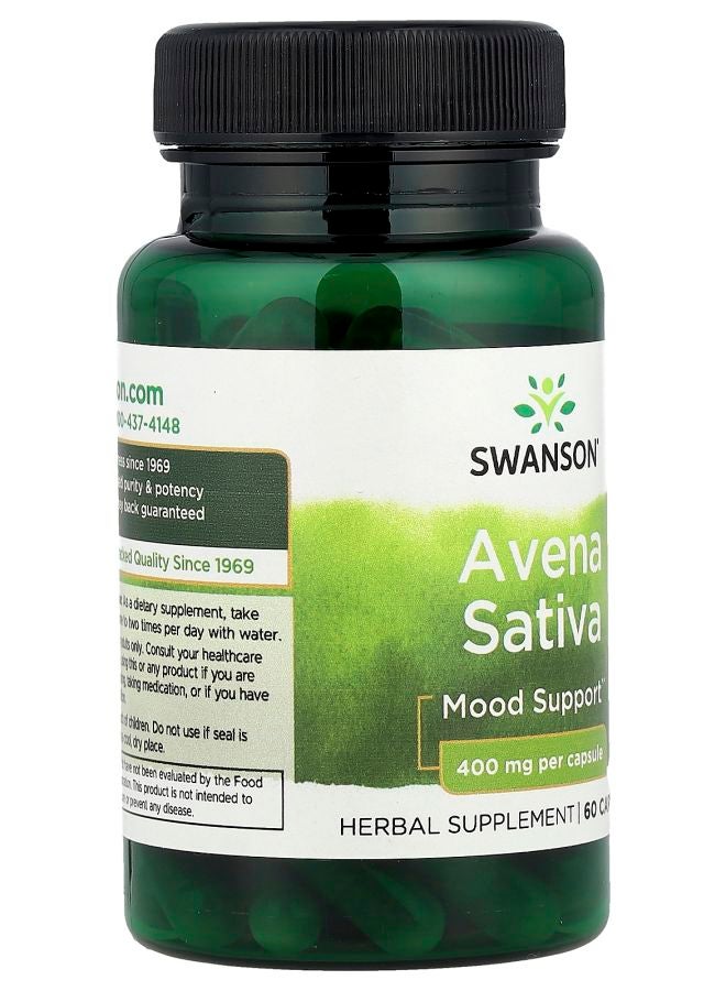 SWANSON أفينا ساتيفا، 400 مجم، 60 كبسولة - Image 2