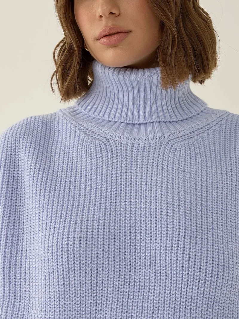 HICCUP Relaxed Fit Turtleneck Sweater Vest