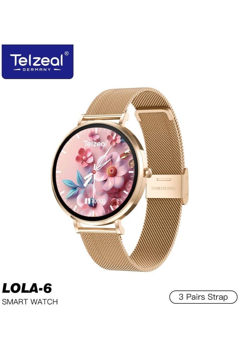 Telzeal Discover the Elegant Innovation of Telzeal LOLA-6 Ultra-Slim Smartwatch: Designed for Ladies with Versatile Style and Advanced Technology - Image 1