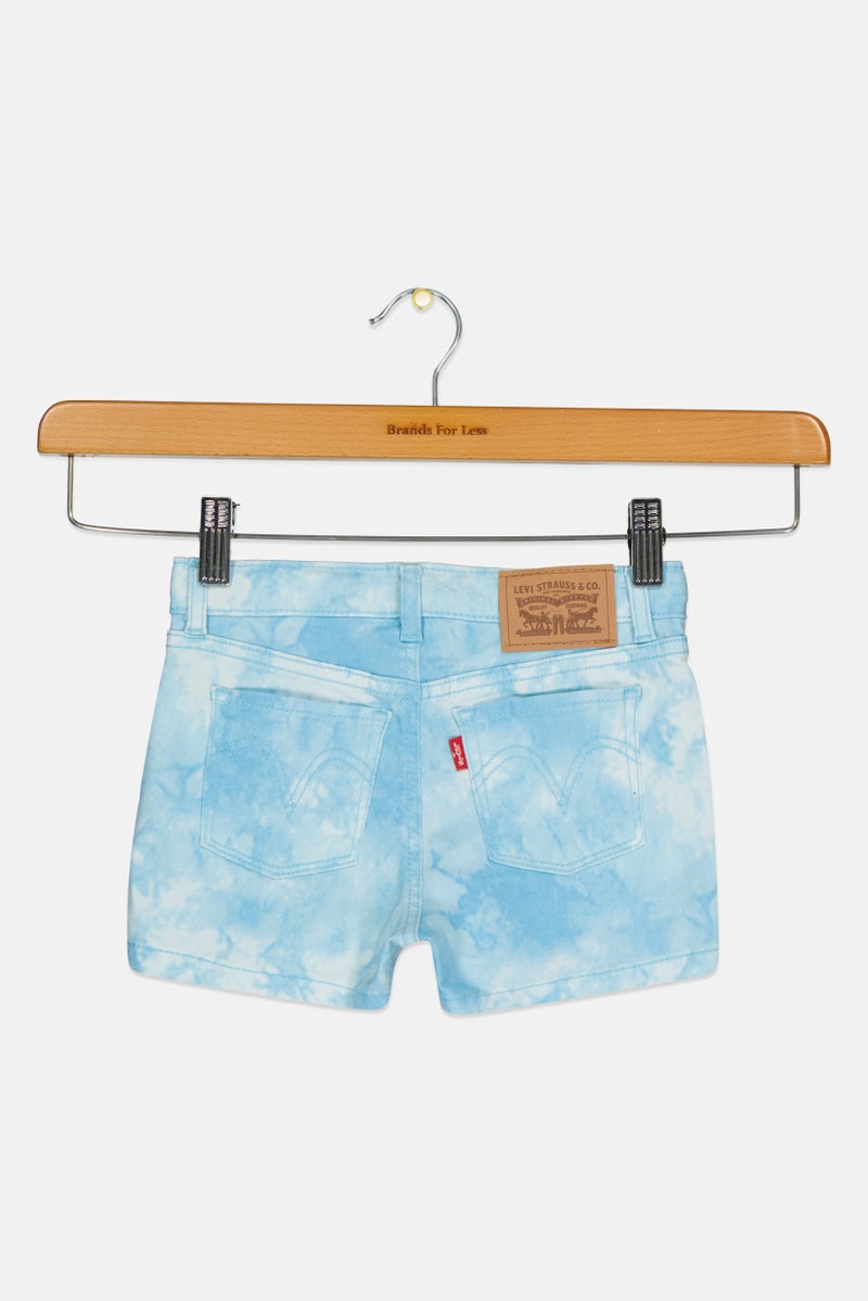 Levi's Kids Girl Tie Die Denim Shorts, Multicolor - Image 2