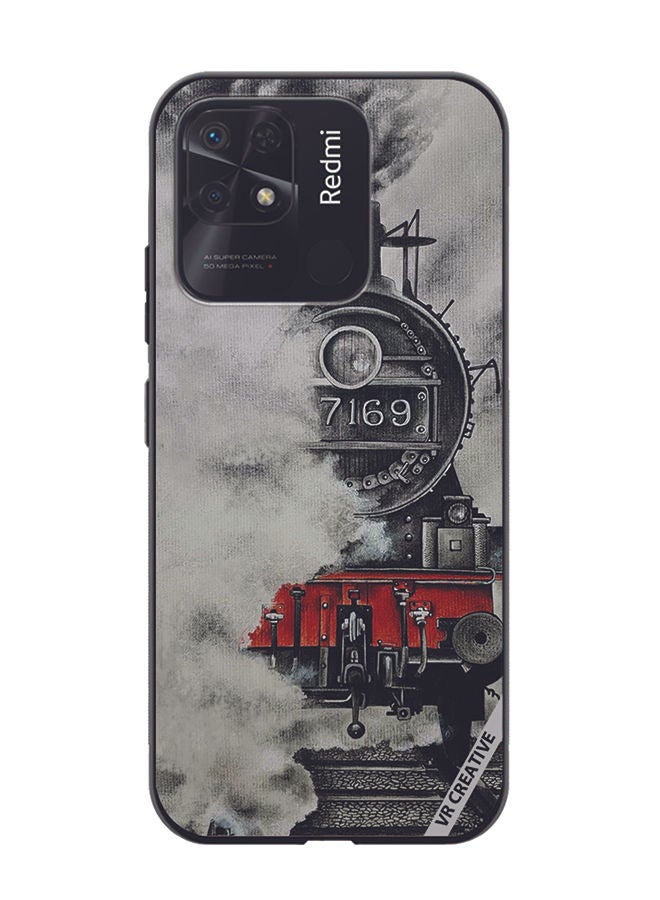 VR CREATIVE غطاء حماية لهاتف Xiaomi Redmi 10C بتصميم قطار هاري بوتر متعدد الألوان - Image 1