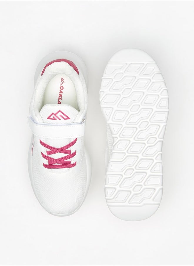 Oaklan by Shoexpress - Girl's Textured Casual Shoes Sneakers With Hook And Loop Closure - Image 1