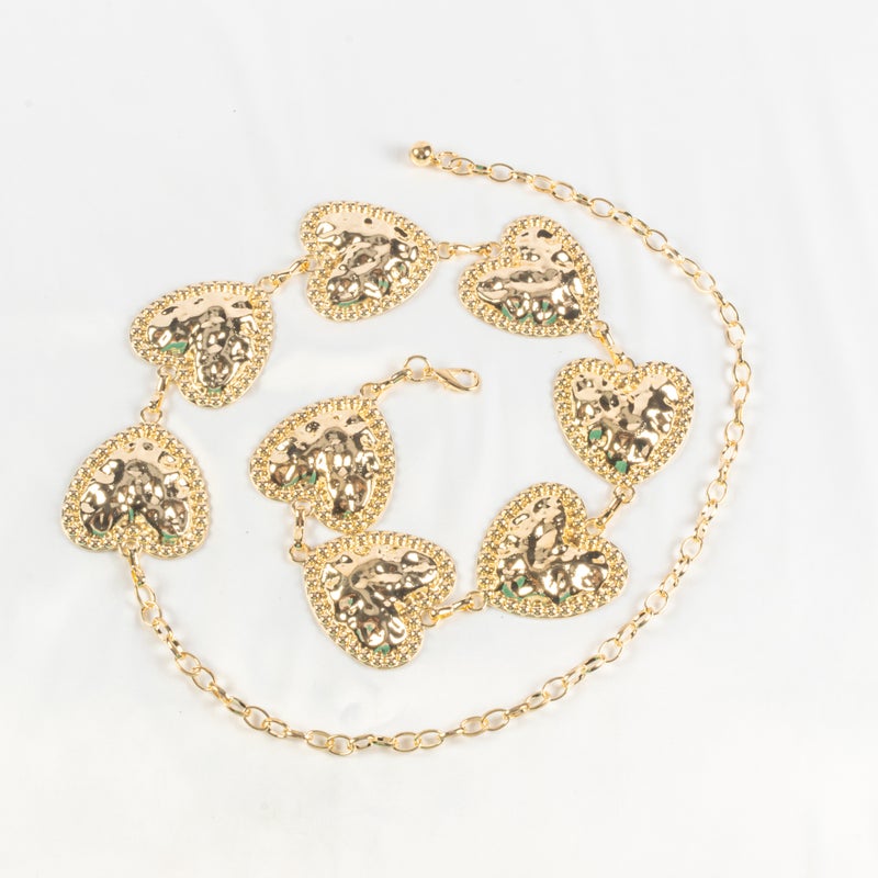 حزام وسط معدن ذهبي حريمي - Image 1