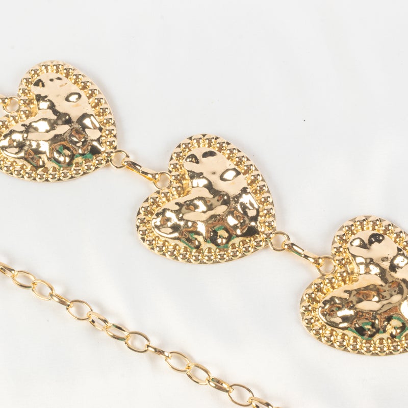 حزام وسط معدن ذهبي حريمي - Image 3