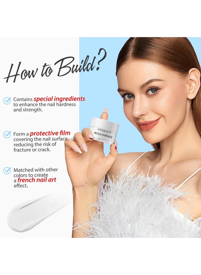 AZUREBEAUTY Clear Dip Powder For Nails Essential Dipping Build Powder For 28+ Longlasting Nail Art Manicure Salon Diy At Home With Transparent Crystal Color 28G1Oz  - Image 2