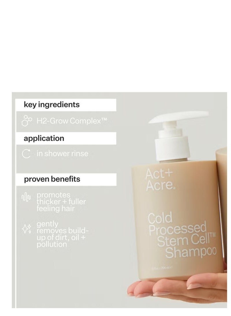 Act+Acre Stem Cell Shampoo for Hair Thinning and Growth 295ml - Image 2