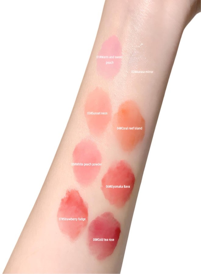 Gege Bear Jelly Lip Gloss For Women | Fruity Flavoured, Jelly-Soft, Ultra-Glossy Shine, Juicy Lips with Moisturizing Care | 8 Playful Shades | Sheer Tint &Tinted Lip Balm Effect | Lightweight & Comfortable Wear | Adorable Pastel Packaging (01 Warm and Sweet Peach, 4.5g) - Image 2